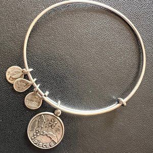 Alex + Ani Silver Pisces Charm Bracelet